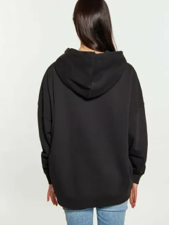 Usha Sweatshirts & Sweatjacken<Damen Hoodie schwarz uni