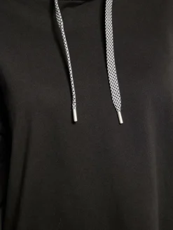 Usha Sweatshirts & Sweatjacken<Damen Hoodie schwarz uni