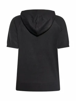 Usha Sweatshirts & Sweatjacken<Damen Hoodie schwarz uni