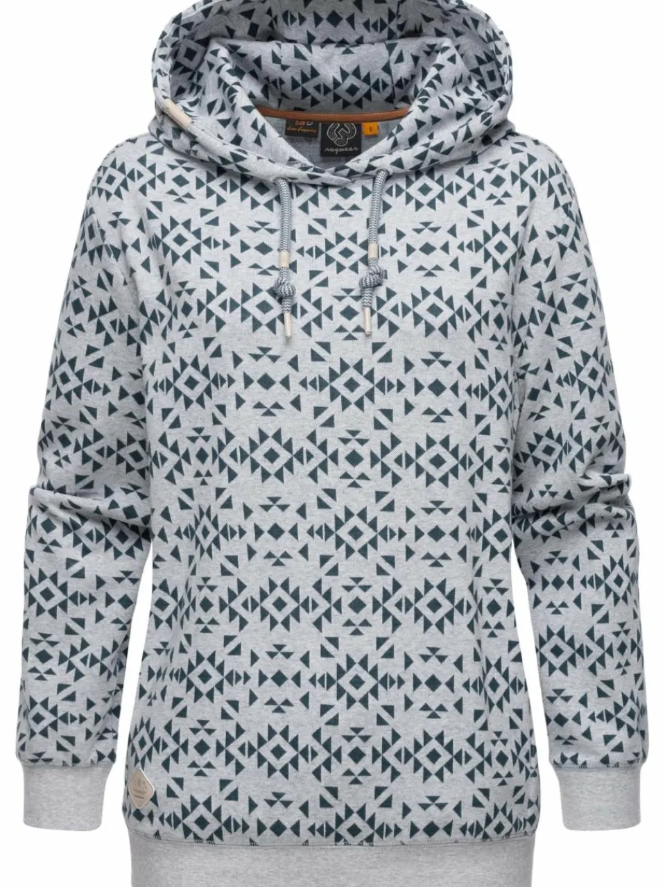 Ragwear Sweatshirts & Sweatjacken<Damen Hoodie - Cinda hellgrau gemustert
