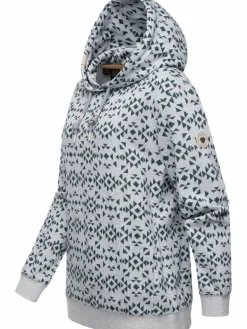 Ragwear Sweatshirts & Sweatjacken<Damen Hoodie - Cinda hellgrau gemustert