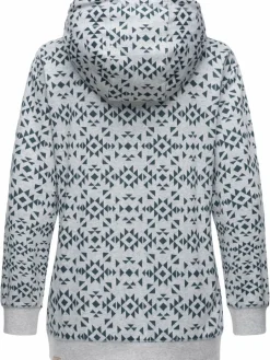 Ragwear Sweatshirts & Sweatjacken<Damen Hoodie - Cinda hellgrau gemustert