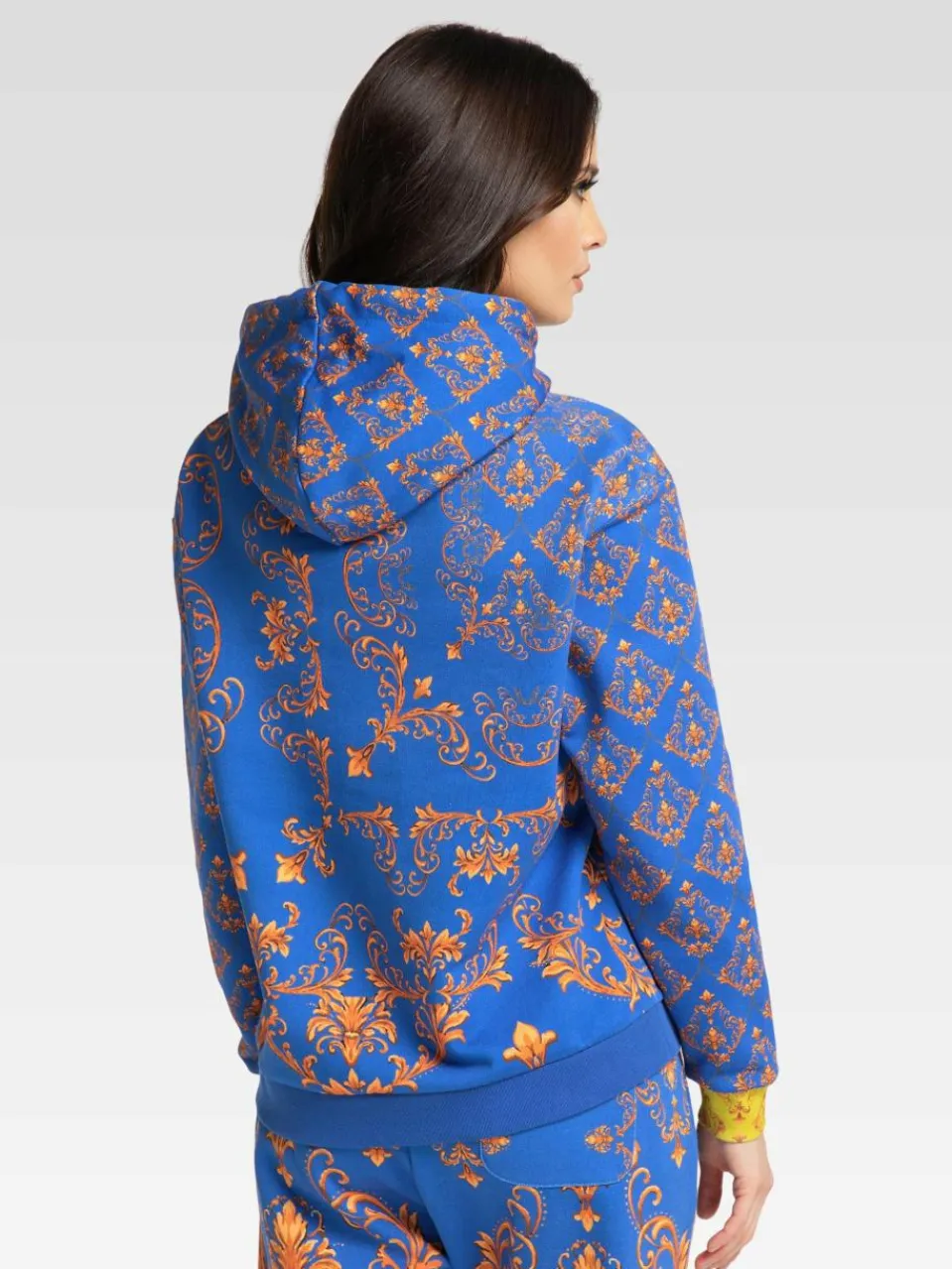 Damen Carlo Colucci Sweatshirts & Sweatjacken>Damen Hoodie ohne Reißverschluss - Citarda