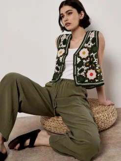 Apricot Hosen<Damen Hose khaki uni