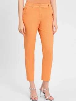 Marie Lund Hosen<Damen Hose aprikot uni