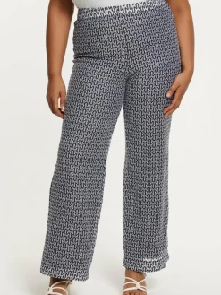 YOEK Hosen<Damen Hose blau bedruckt