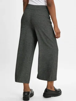 Opus Hosen<Damen Hose grau schwarz gemustert