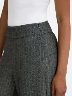 Opus Hosen<Damen Hose grau schwarz gemustert