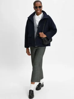 Opus Hosen<Damen Hose grau schwarz gemustert