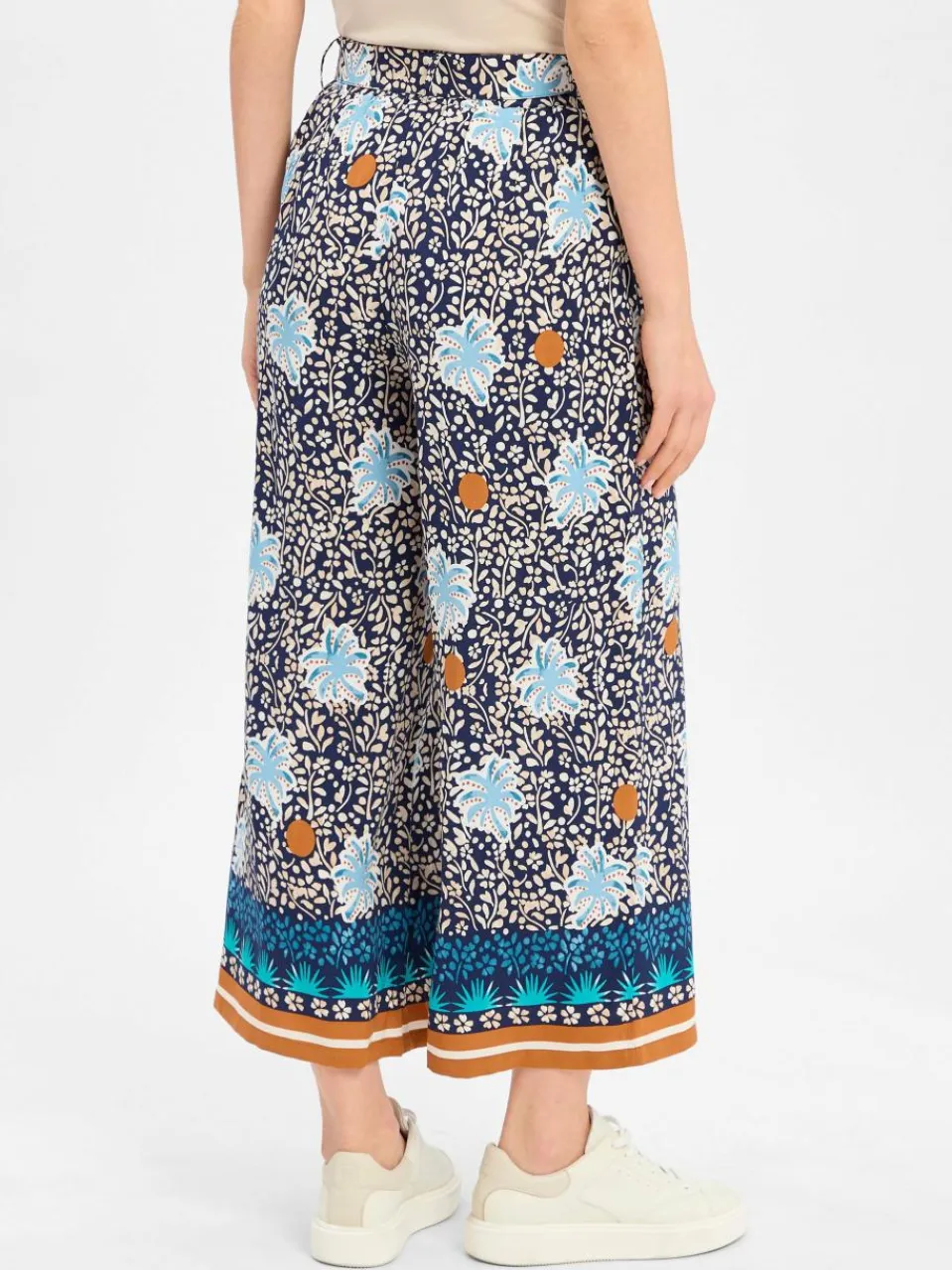 More & More Hosen<Damen Hose marine mehrfarbig gemustert