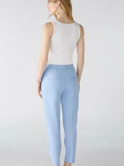 Oui Hosen<Damen Hose hellblau uni