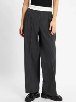 Cambio Hosen<Damen Hose - Anny anthrazit gestreift