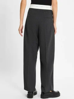 Cambio Hosen<Damen Hose - Anny anthrazit gestreift