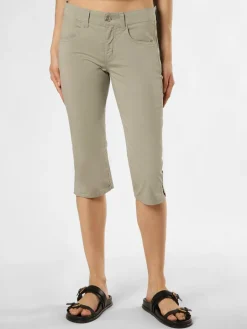 MAC Hosen<Damen Hose - Capri schilf uni