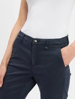 MAC Hosen<Damen Hose - Chino marine uni