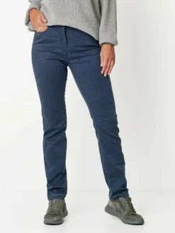 Relaxed Hosen<Damen Hose - Meine beste Freundin blau uni