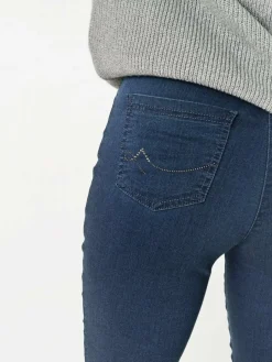 Relaxed Hosen<Damen Hose - Meine beste Freundin blau uni