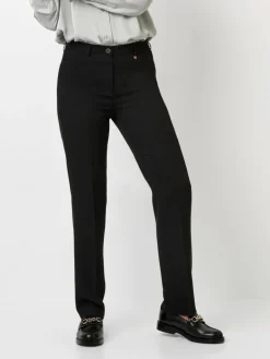 Relaxed Hosen<Damen Hose - Steffi schwarz uni