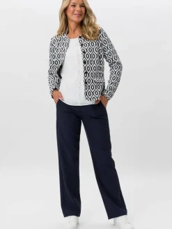 Frank Walder Hosen<Damen Hose MIA marine blau uni