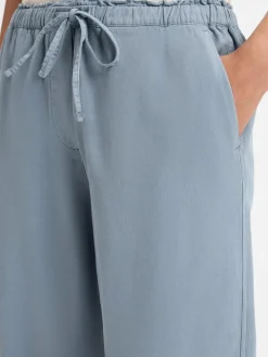 Marc O'Polo Hosen<Damen Hose mit Leinenanteil hellblau uni