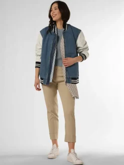 Cambio Hosen<Damen Hose mit Leinen-Anteil - Krystal beige uni