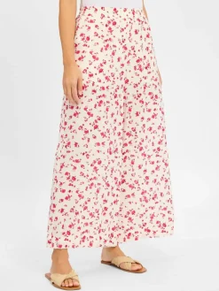 Msch Copenhagen Hosen<Damen Hose MSCHFalisha ecru himbeer gemustert