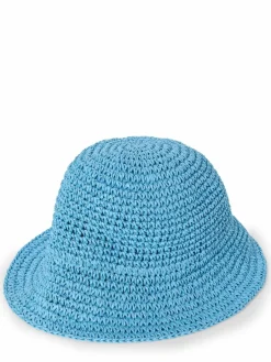 Marie Lund Mützen & Hüte<Damen Hut hellblau uni