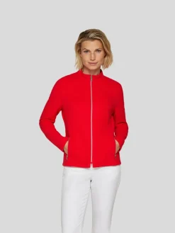 RABE Sweatshirts & Sweatjacken<Damen Jacke rot uni