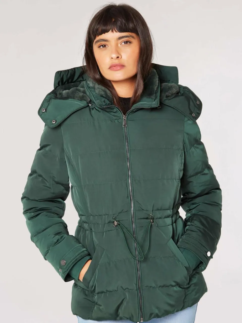 Apricot Jacken & Westen<Damen Jacke grün uni