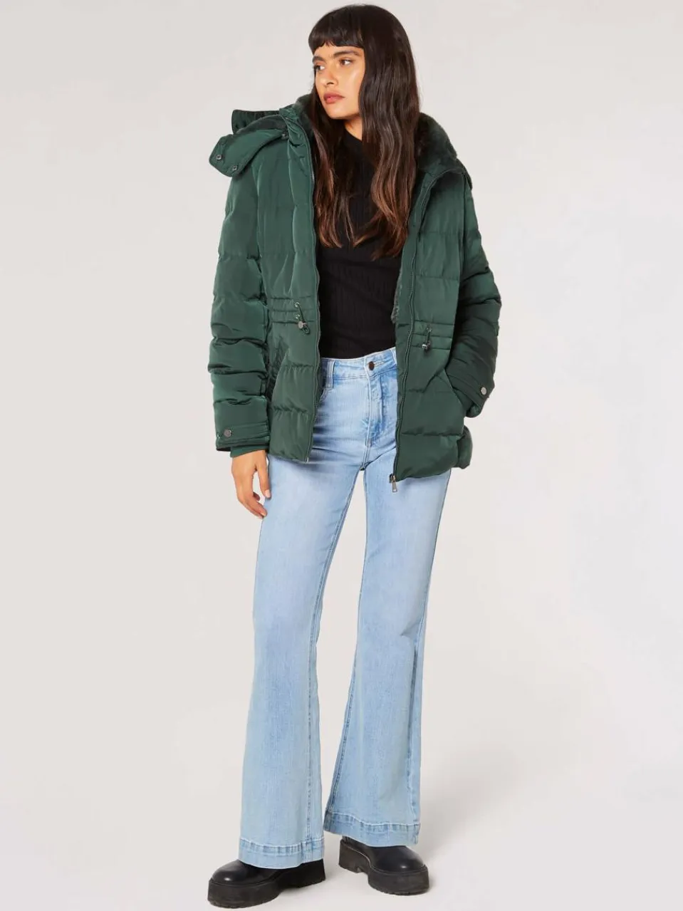 Apricot Jacken & Westen<Damen Jacke grün uni