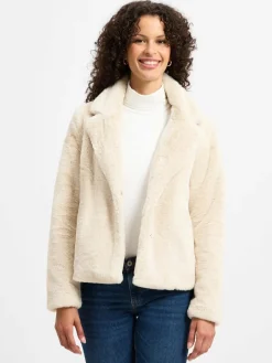Marie Lund Jacken & Westen<Damen Jacke beige uni