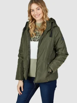 Navigazione Jacken & Westen<Damen Jacke grün uni