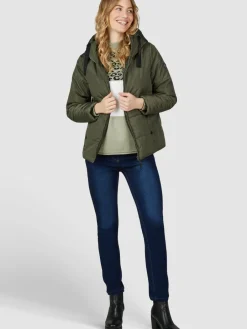 Navigazione Jacken & Westen<Damen Jacke grün uni