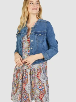 Navigazione Jacken & Westen<Damen Jacke denim uni