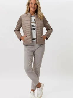 Frank Walder Blazer<Damen Jacke taupe braun uni