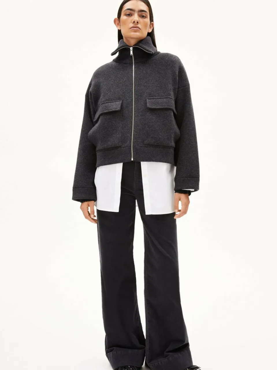 ARMEDANGELS Jacken & Westen<Damen Jacke - Joaniaas anthrazit meliert