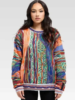 Damen Carlo Colucci Pullover & Strickjacken>Damen Jacquardpullover - Di Nicola