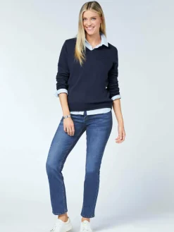 Polo Sylt Jeans<Damen Jeans medium stone blau uni