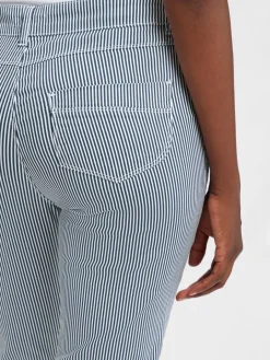 VG Jeans<Damen Jeans marine weiß gestreift