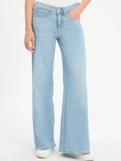 Levi's Jeans|Hosen<Damen Jeans - 318 Shaping Wide Leg bleached uni