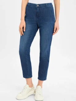 MAC Jeans<Damen Jeans - Chino Turn Up blue stone uni