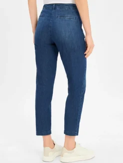 MAC Jeans<Damen Jeans - Chino Turn Up blue stone uni