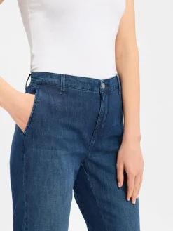 MAC Jeans<Damen Jeans - Chino Turn Up blue stone uni