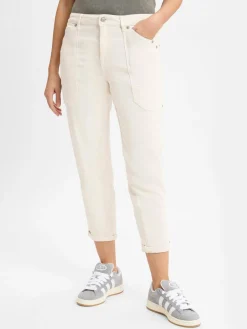 MAC Hosen<Damen Jeans - Iowa Baggy ecru uni