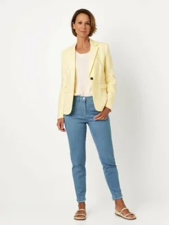 Relaxed Jeans<Damen Jeans - Meine beste Freundin blau uni