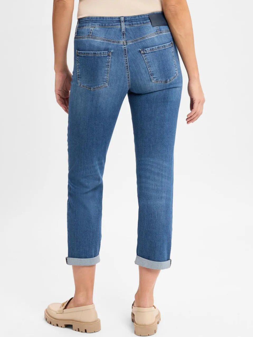 Cambio Jeans<Damen Jeans - Pearlie blue stone uni