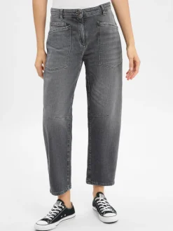 Cambio Jeans<Damen Jeans Ocean schwarz uni