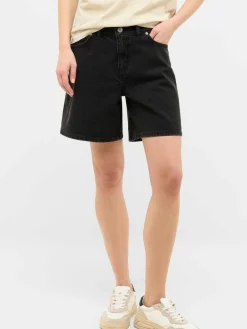 Mustang Jeans<Damen Jeans Shorts schwarz uni