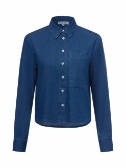 Marie Lund Blusen<Damen Jeansbluse denim uni