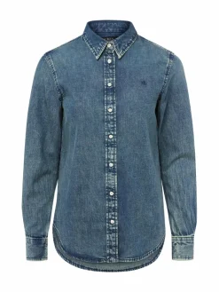 Lauren Ralph Lauren Blusen<Damen Jeansbluse blue stone uni